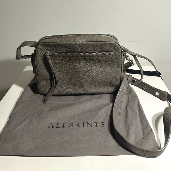 All Saints Gray Crossbody Bag - Picture 3 of 5